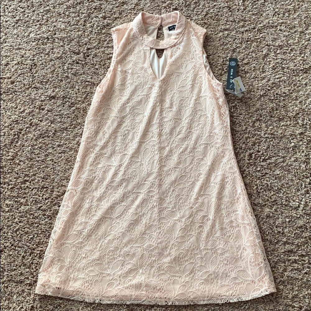 Lace peach dress sz m